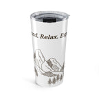 20oz Mountain Tumbler - "Ground. Relax. Explore." Travel Mug