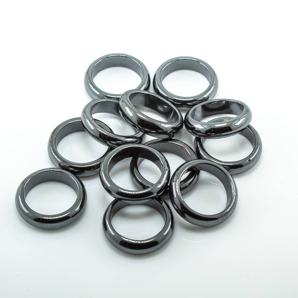 Hematite Gemstone Band Ring