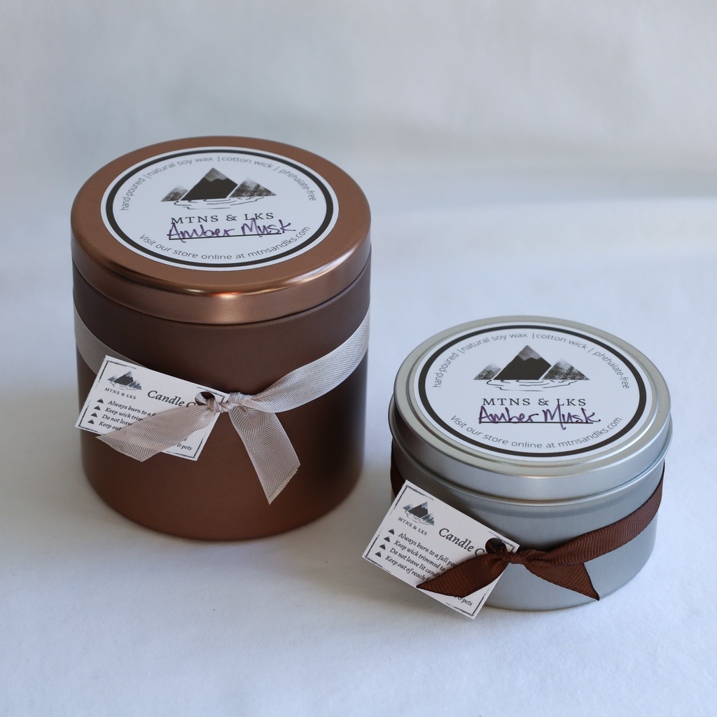 Amber Musk Natural Soy Wax Candle
