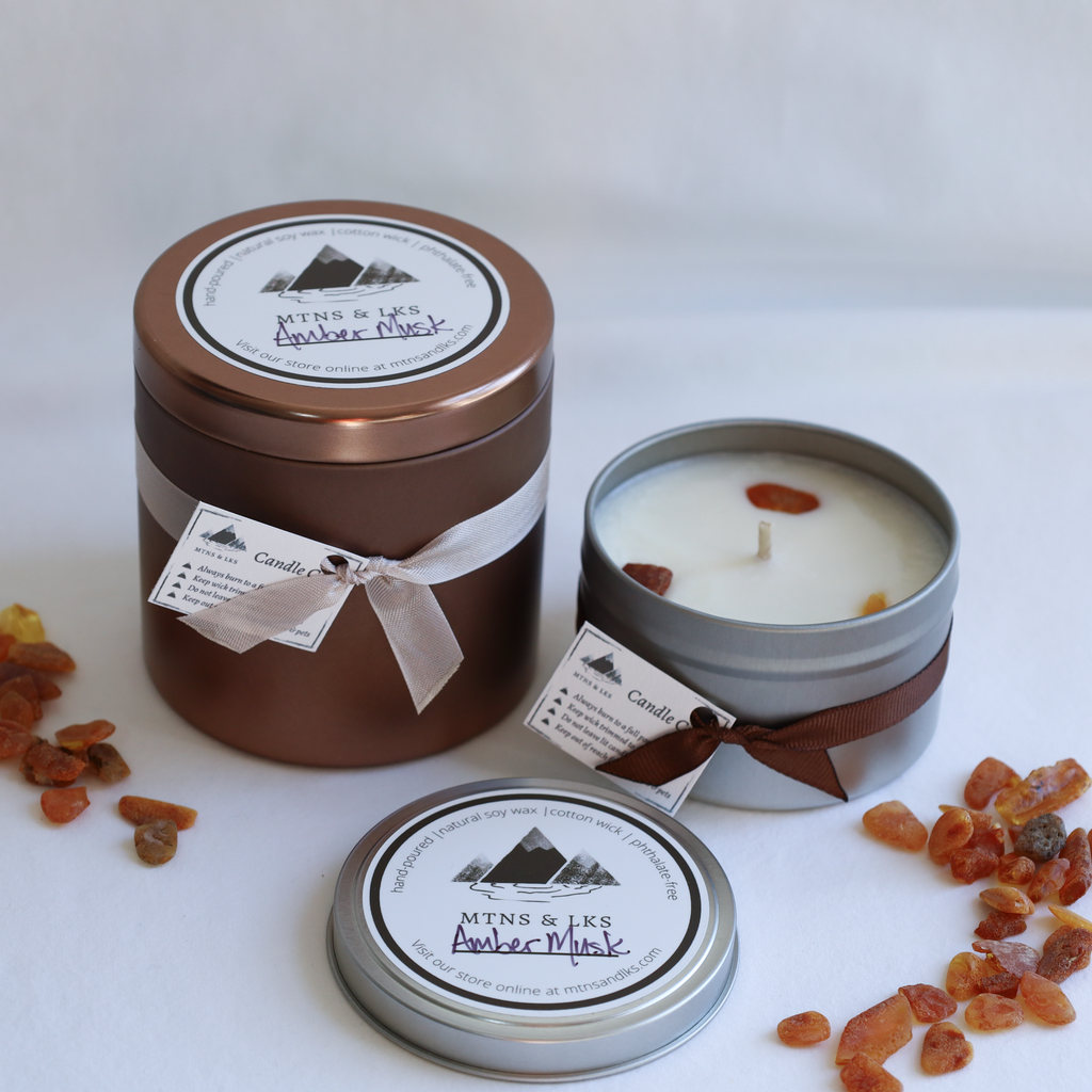 Amber Musk Natural Soy Wax Candle