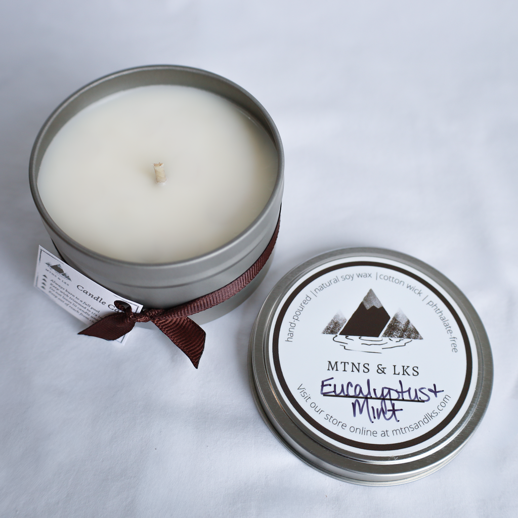 Eucalyptus & Mint Natural Soy Wax Candle