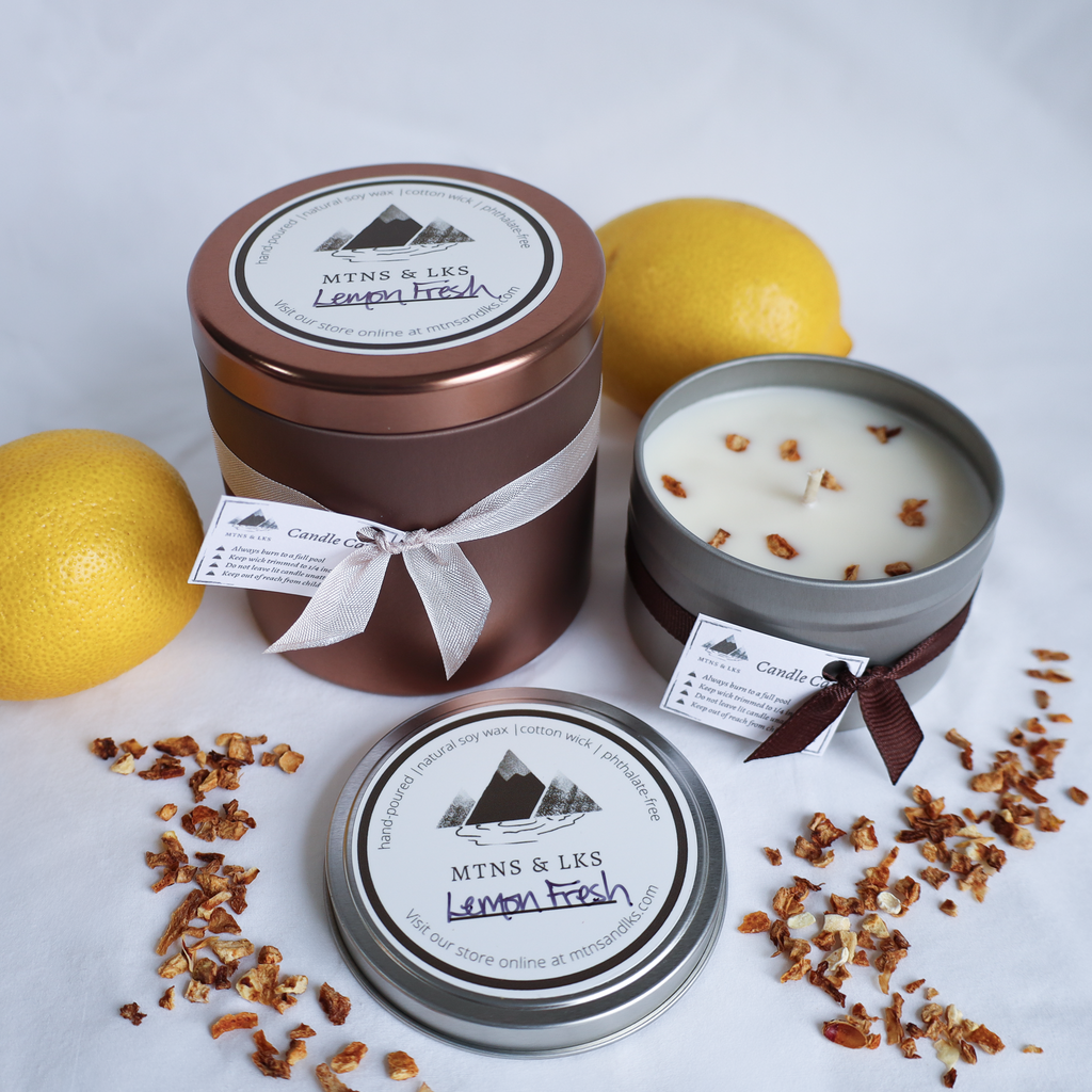 Lemon Fresh Natural Soy Wax Candle
