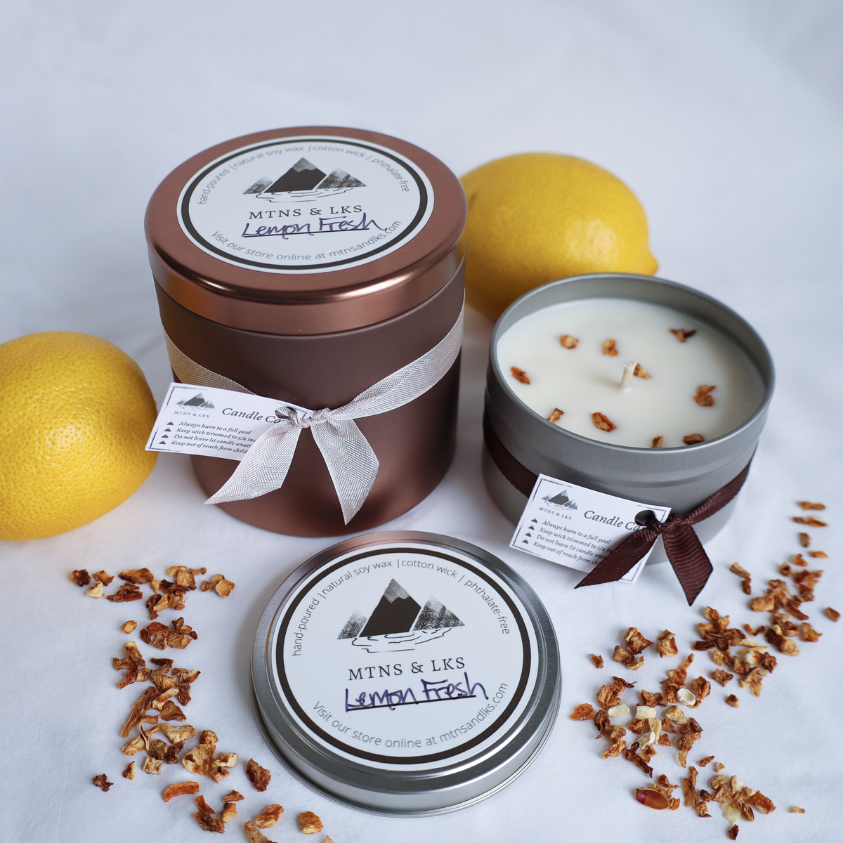 Lemon Fresh Natural Soy Wax Candle