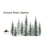 20oz Pine Forest Tumbler - "Ground. Relax. Explore." Travel Mug