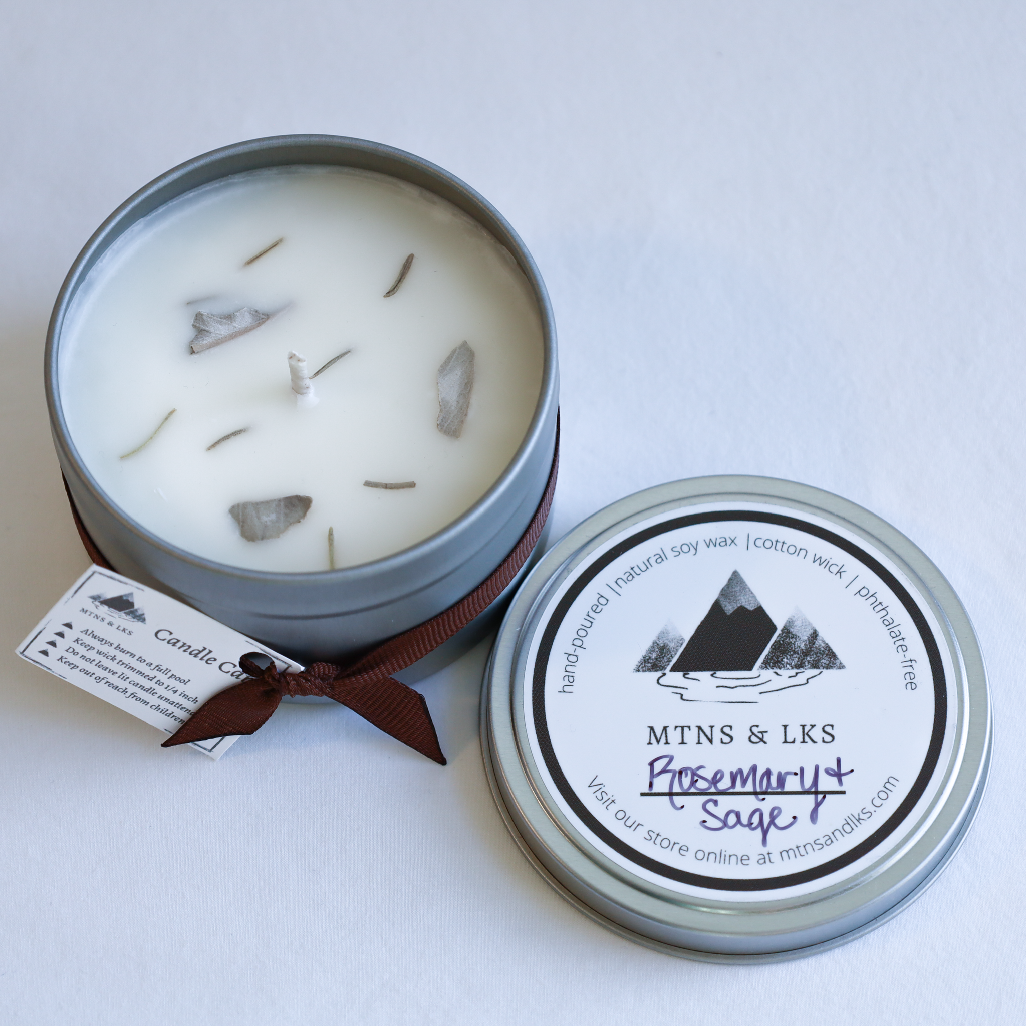 Rosemary & Sage Natural Soy Wax Candle