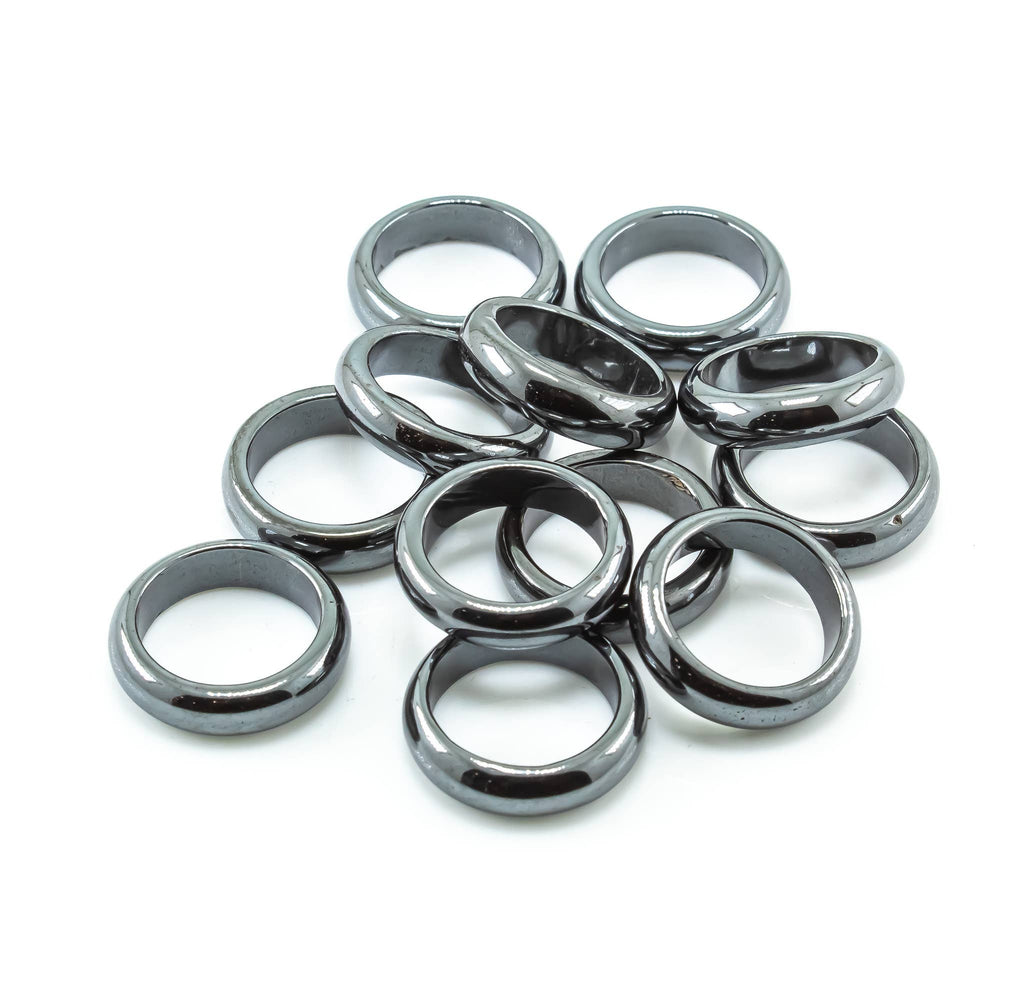 Hematite Gemstone Band Ring