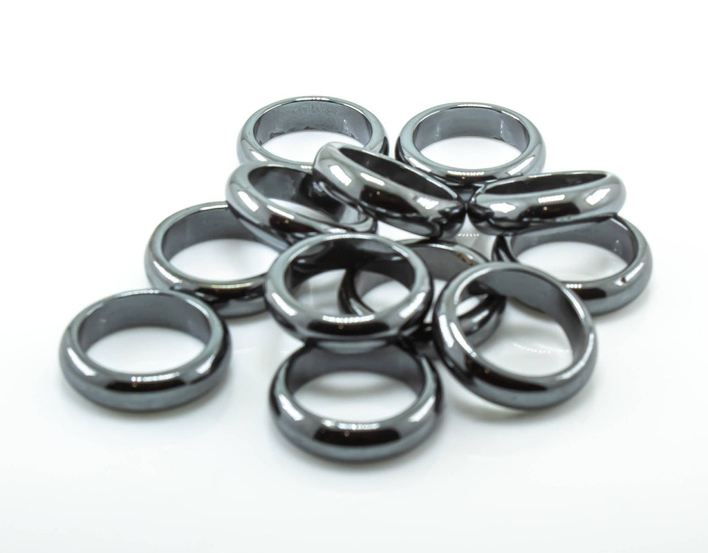 Hematite Gemstone Band Ring